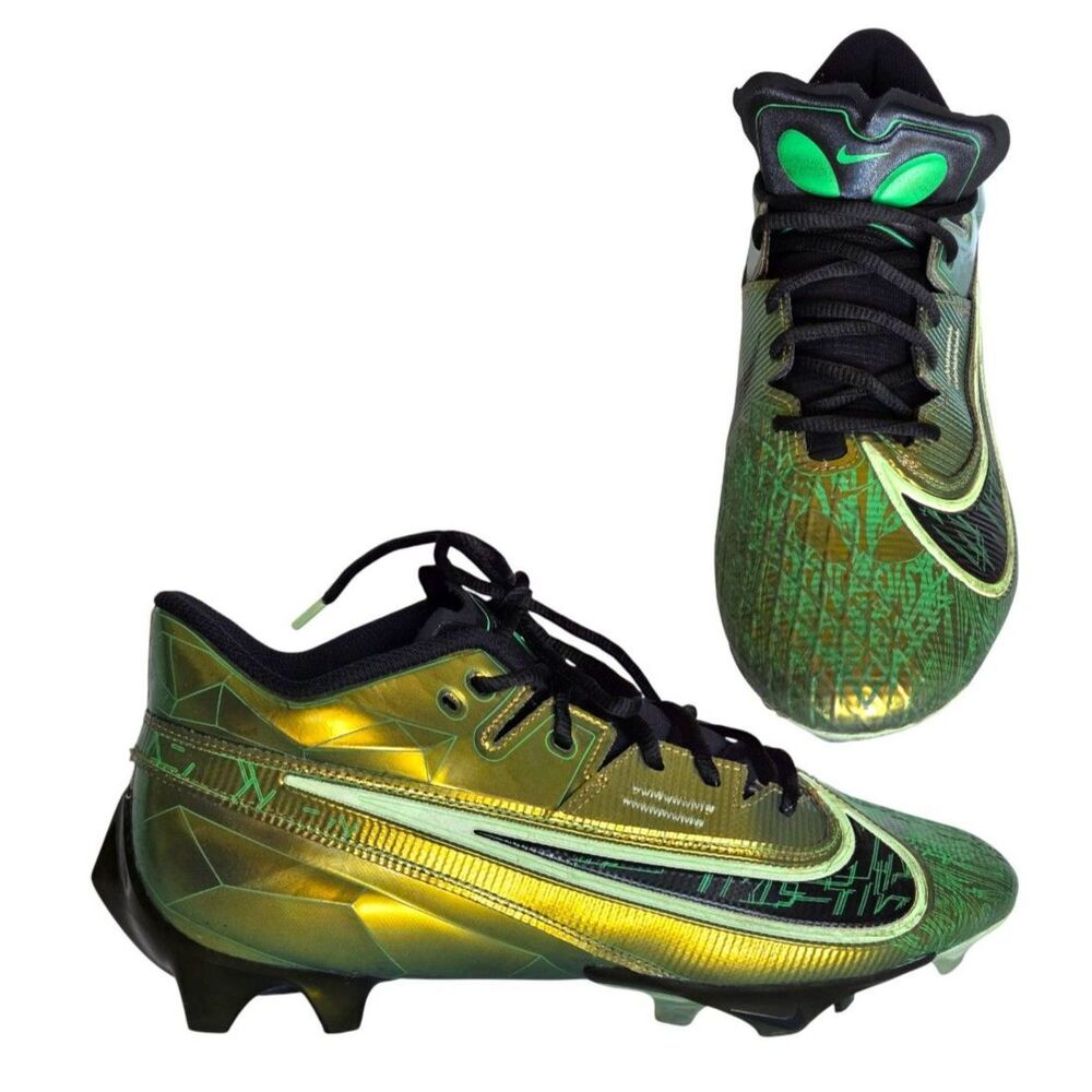 Nike Vapor Edge Elite 360 2 "Alien" Super Bowl LVIII Cleats FJ2947-700 Men Sz 10
